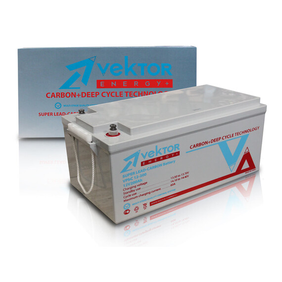 Аккумуляторная батарея для ИБП Vektor Energy VPbC 12-200, 12V, 200Ah