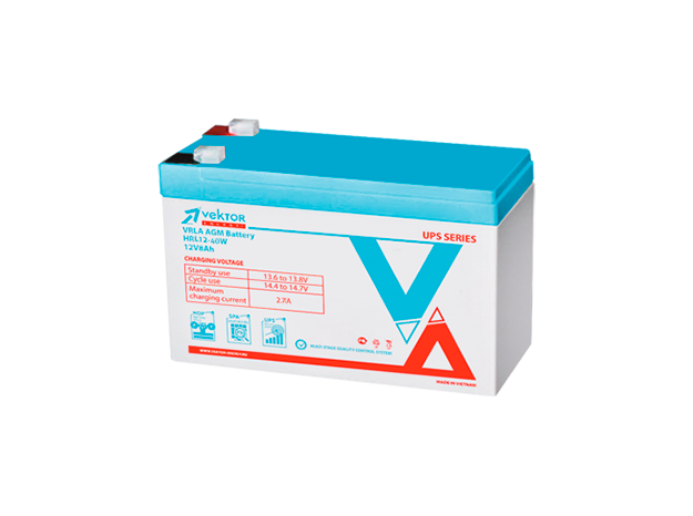 Аккумуляторная батарея для ИБП Vektor Energy HRL 12-40W, 12V, 9Ah