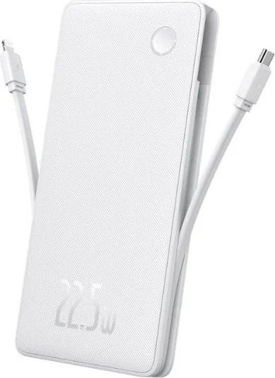 Портативный аккумулятор (Powerbank) BASEUS Airpow Lite, 10000 мА·ч, белый