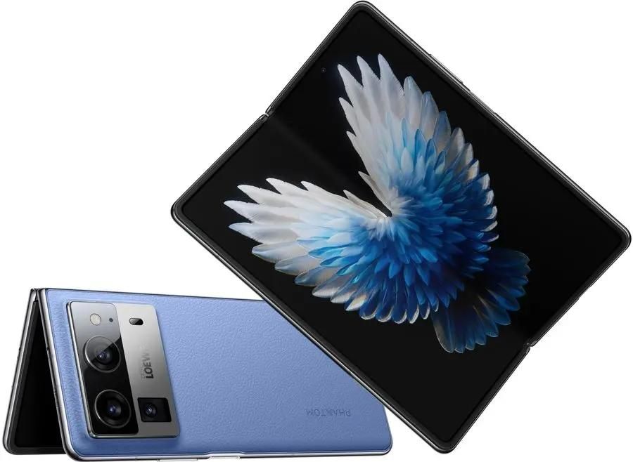 

Смартфон Tecno PHANTOM V Fold2, 7.85" 2296x2000 AMOLED, MediaTek Dimensity 9000+, 12Gb RAM, 512Gb, 3G/4G/5G, NFC, Wi-Fi, BT, 3xCam, 2-Sim, 4.86 А·ч, USB Type-C, Android 14, синий (TCN-AE10.512.BL), PHANTOM V Fold2