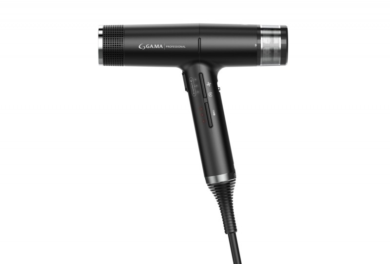 Фен Ga.Ma IQ1 Perfetto Black 1.6 кВт, режимов: 4, насадок: 3