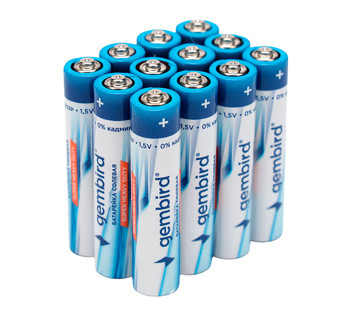 Батарейка Gembird, AAA (LR03/24А), 1.5V, 12 шт