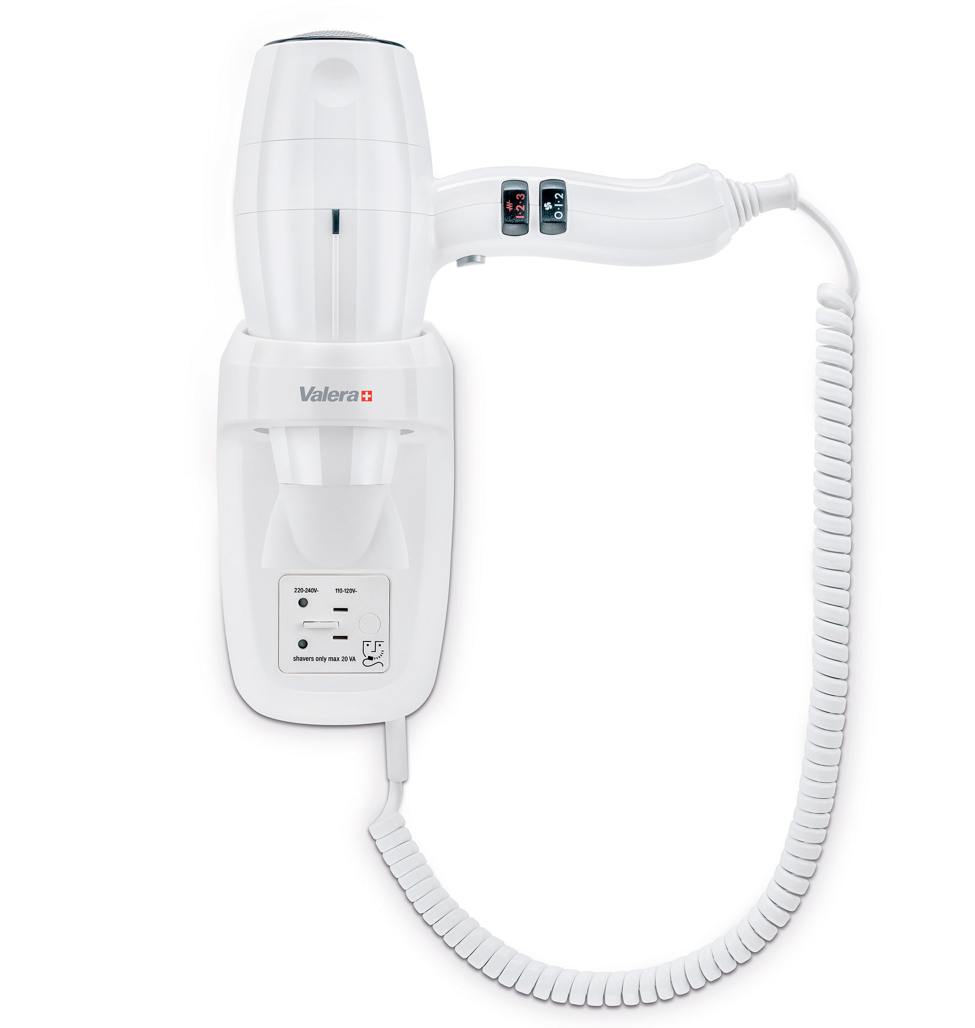 Фен Valera Silent Jet Protect 2000 Shaver White 2 кВт, режимов: 3, насадок: 1