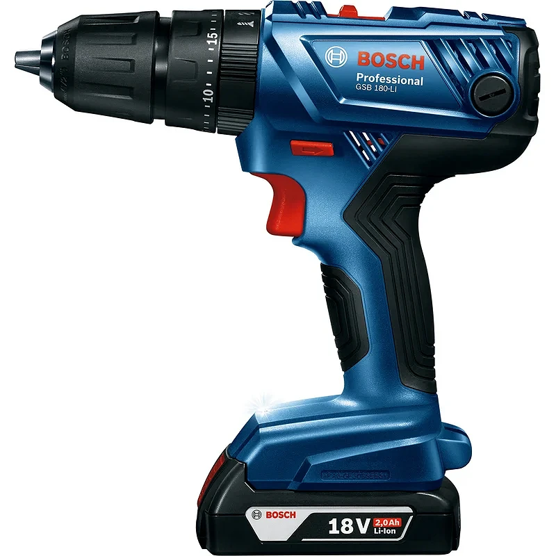 Дрель-шуруповерт Bosch GSB 180-LI Professional, аккумуляторный