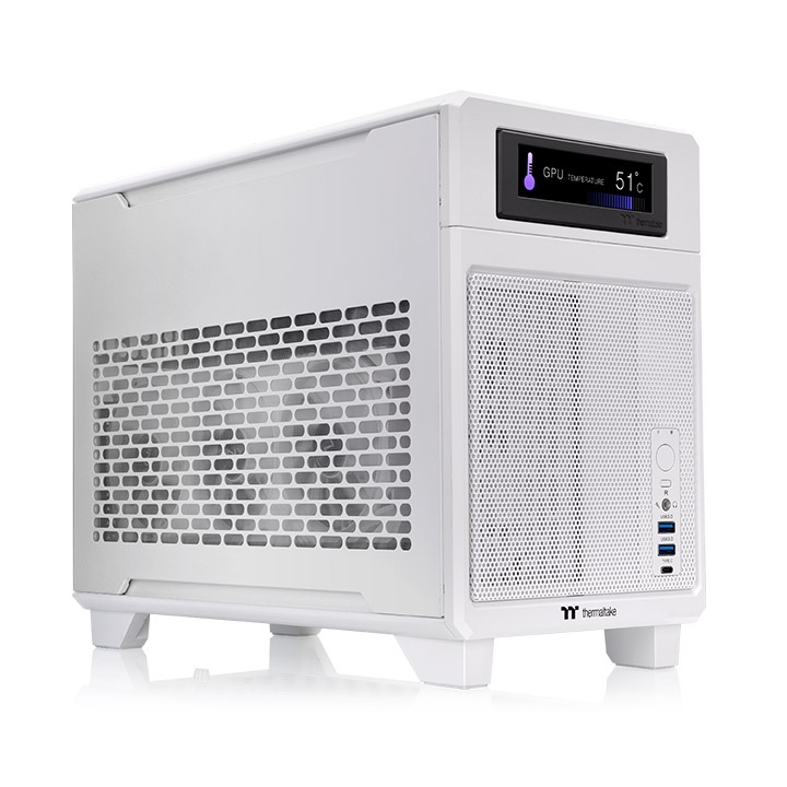 Корпус Thermaltake TR100, Mini-Tower, без БП, белый