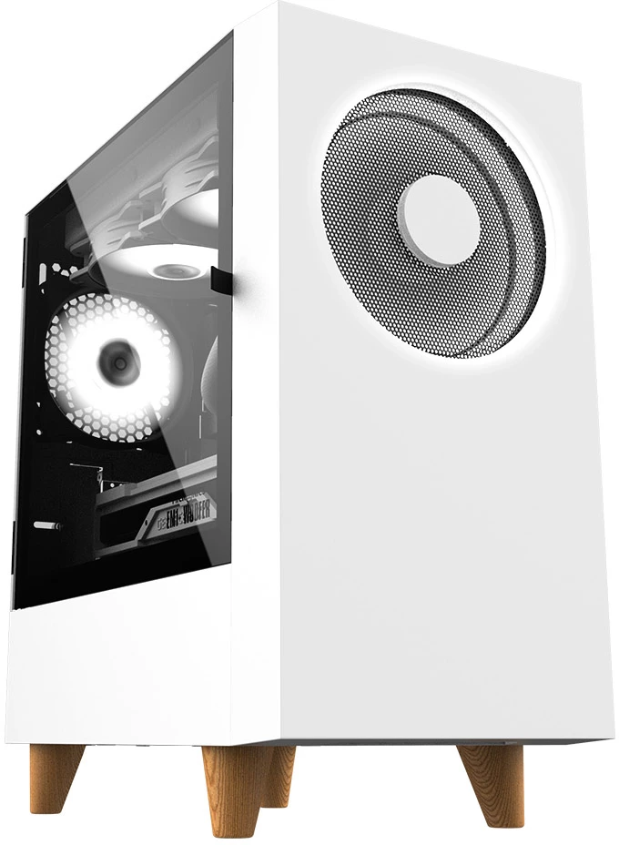 Корпус WIZMAX EM1 Woofer, Mini-Tower, без БП, белый