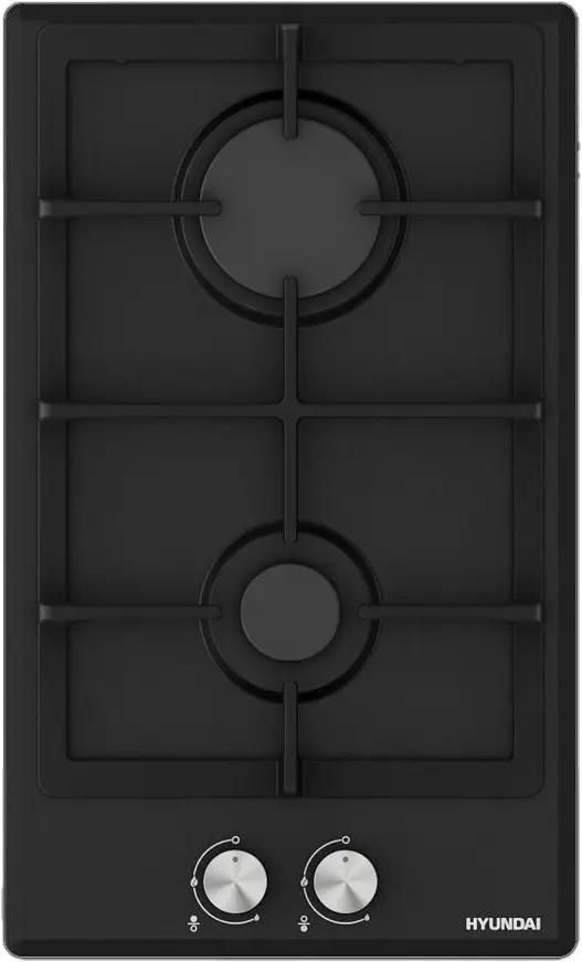 Газовая варочная панель Hyundai HHG 3230 BK 2 конфорки, черный