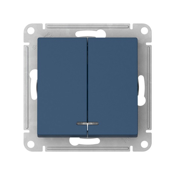 Выключатель Systeme Electric, 2кл., аквамарин