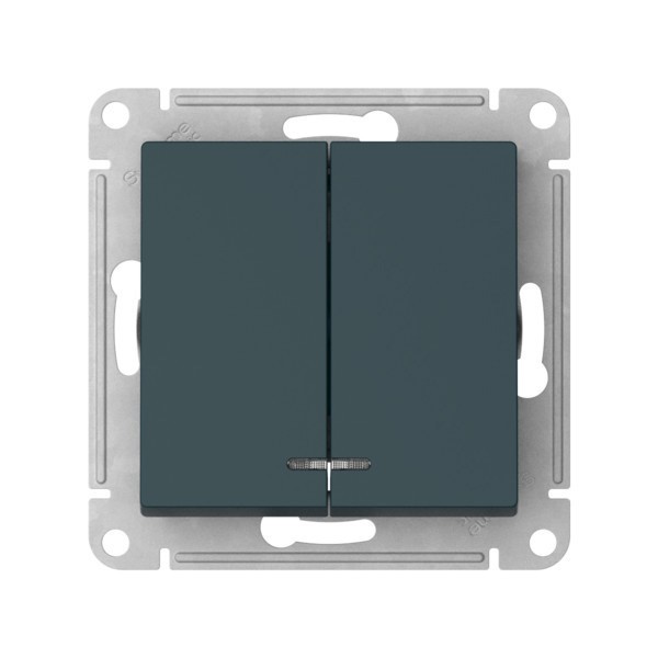 Выключатель Systeme Electric, 2кл., изумруд