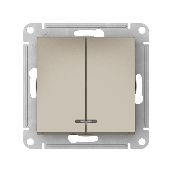 Выключатель Systeme Electric, 2кл., шампань