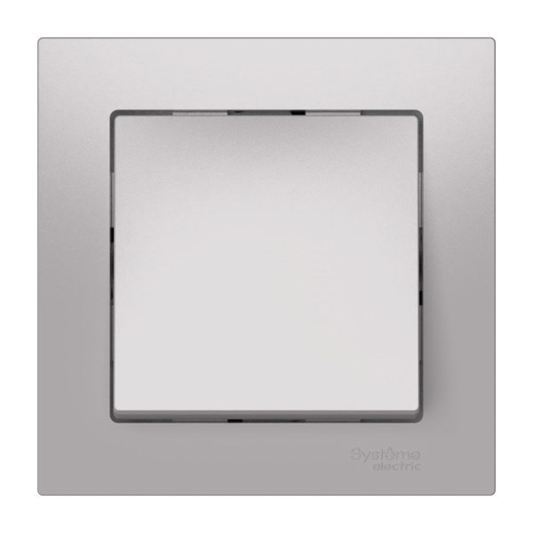 Выключатель Systeme Electric, 1кл., алюминий