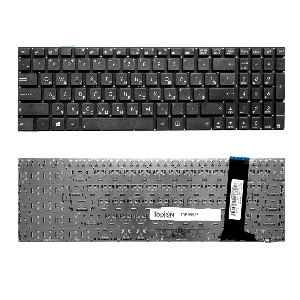 

Клавиатура TopON для ноутбука Asus N56 N56V N76 N76V Series. Черная, с гравировкой. p/n: 0KNB0-6120RU00 (TOP-99937), Черный, TOP-99937