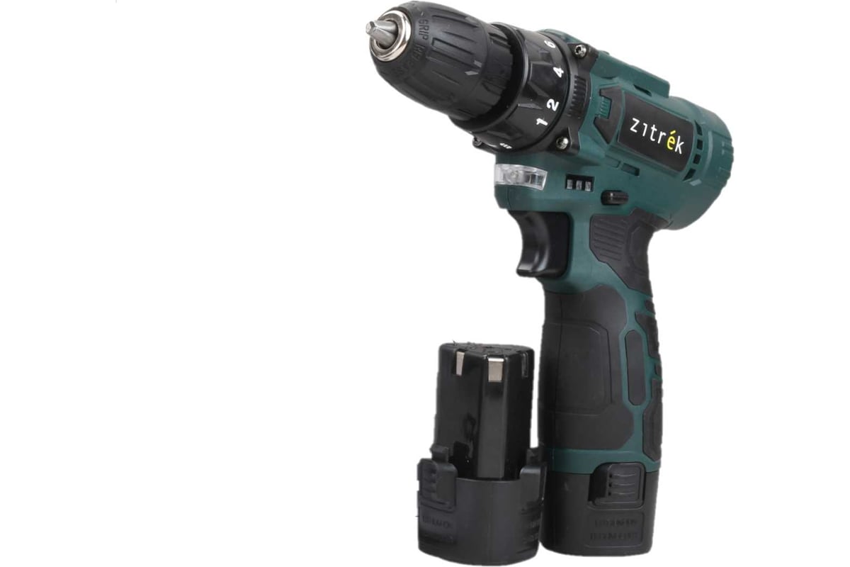 Шуруповерт Zitrek Green 12V Plus, аккумуляторный