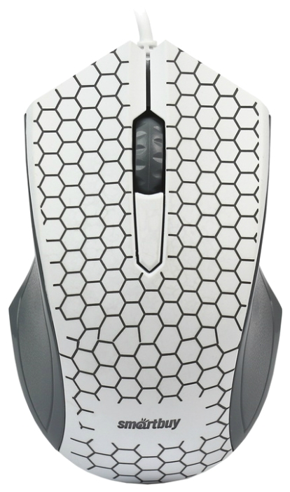 

Мышь проводная SmartBuy SBM-334-W White USB, 1000dpi, оптическая светодиодная, USB, белый, SBM-334-W White USB