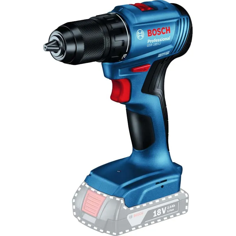 Дрель-шуруповерт Bosch GSR 185-LI Professional Solo, аккумуляторный