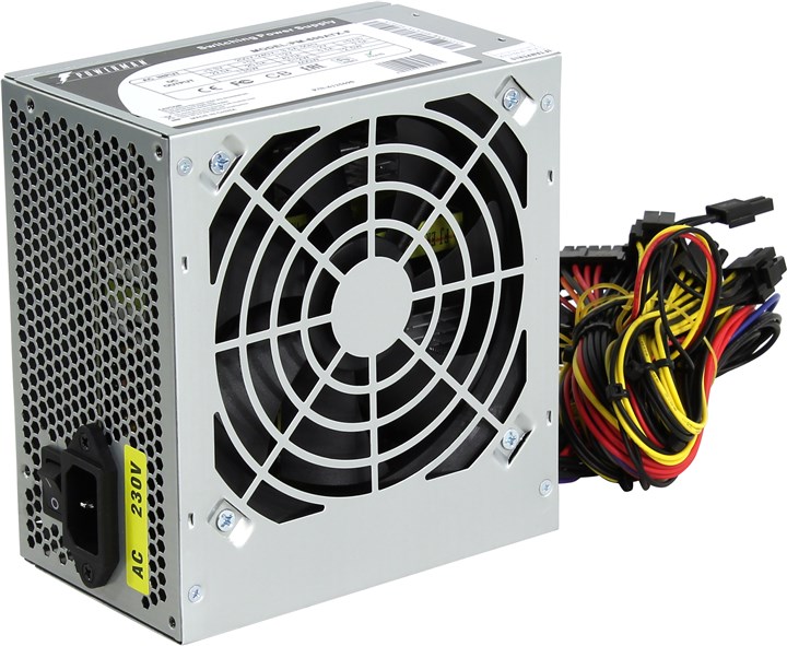 Блок питания 600 Вт ATX POWERMAN PM-600ATX-F (6125690) б/у, вмятины на корпусе, следы установки
