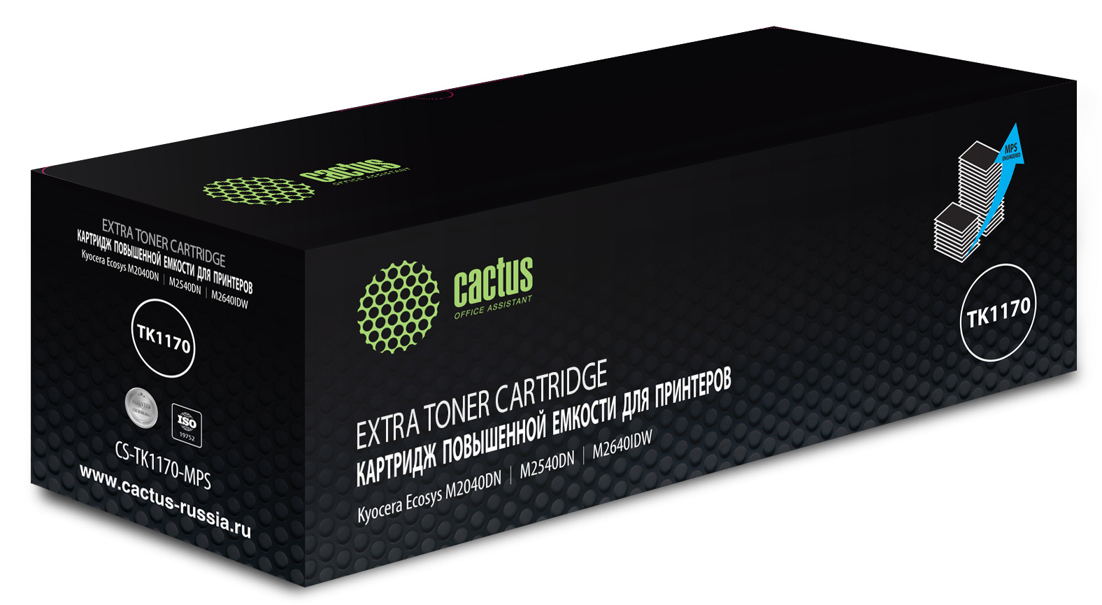 Картридж Cactus CS-TK1170-MPS, черный, 12000 страниц