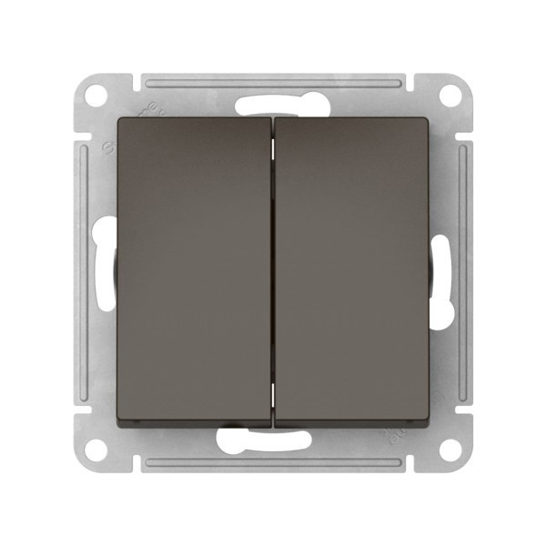 Выключатель Systeme Electric, 2кл., мокко