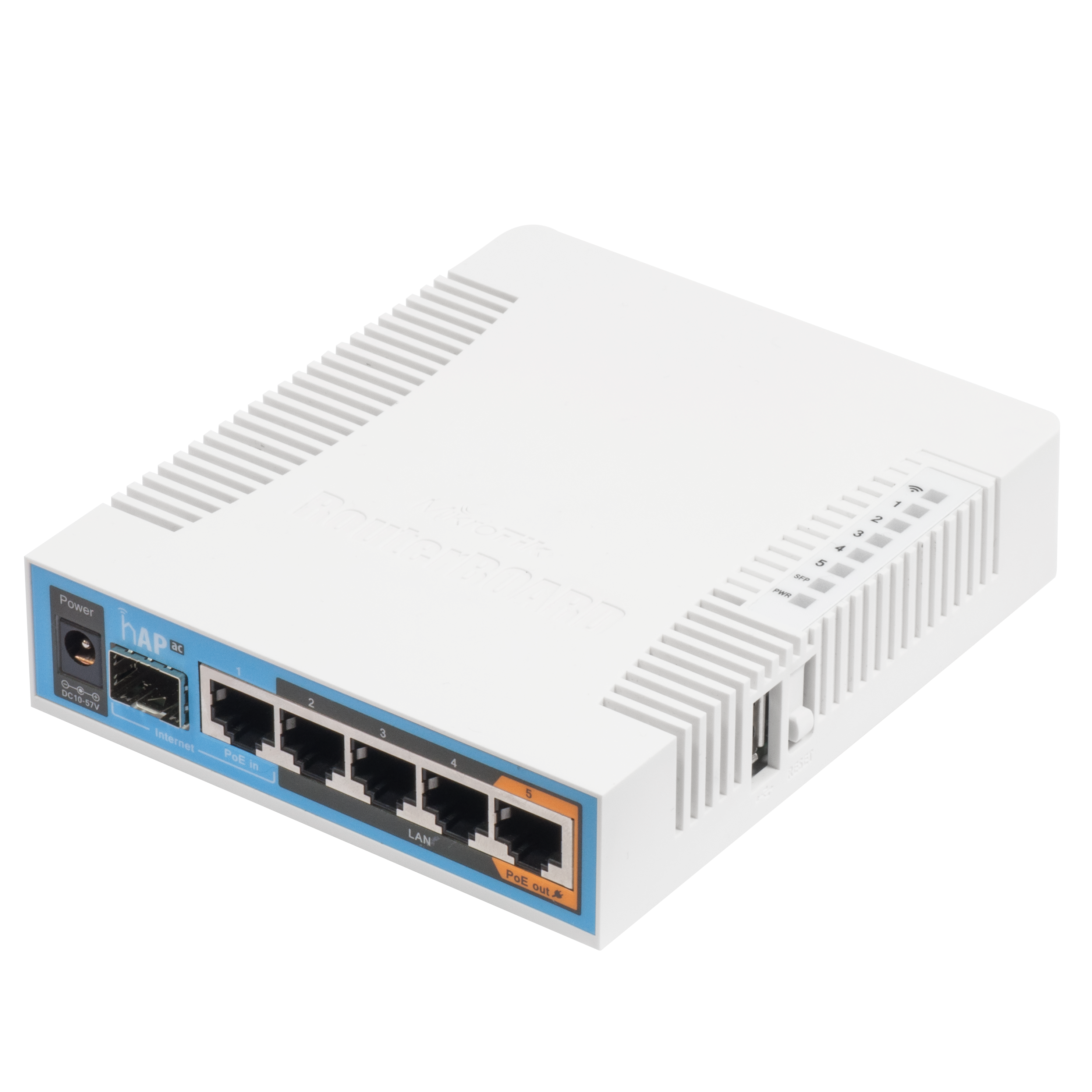 Wi-Fi роутер MikroTik hAP AC, до 1.75 Гбит/с (RB962UIGS-5HACT2HNT)