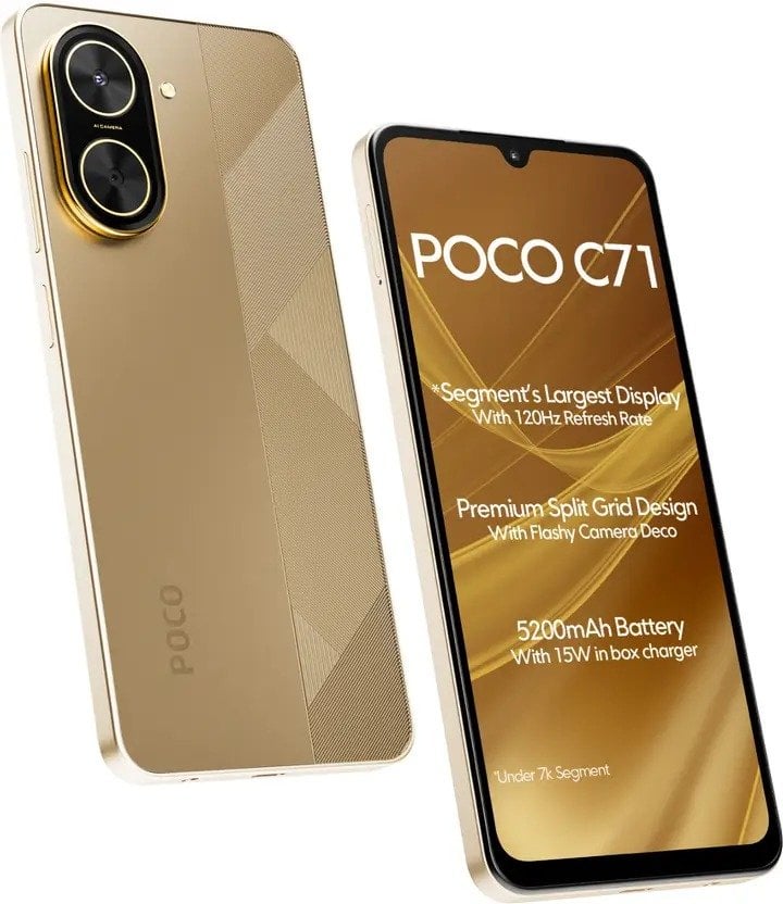 Смартфон POCO C71 3Gb/64Gb золотистый, 1356871 купить в