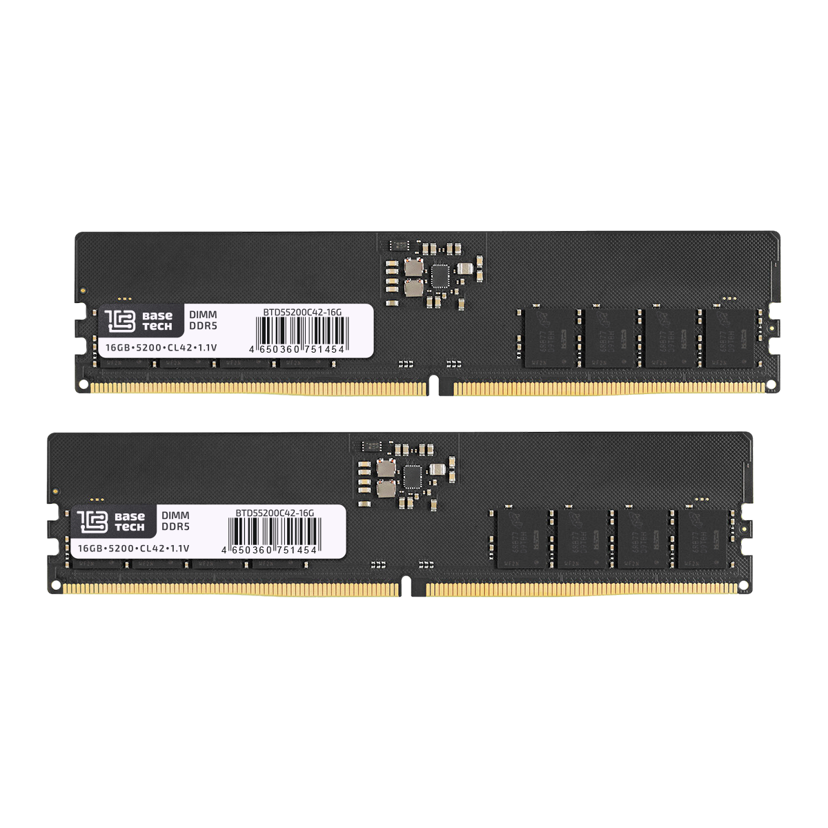 Комплект памяти DDR5 DIMM 32Gb (2x16Gb), 5200MHz BaseTech (BTD55200C42-32G2)