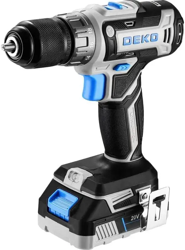 Дрель-шуруповерт DEKO Loner 20V, аккумуляторный