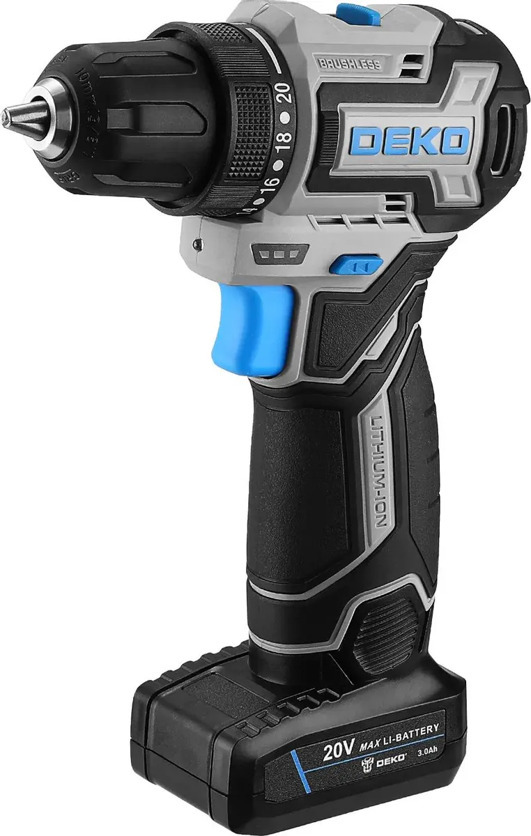Дрель-шуруповерт DEKO Loner 20V PRO, аккумуляторный