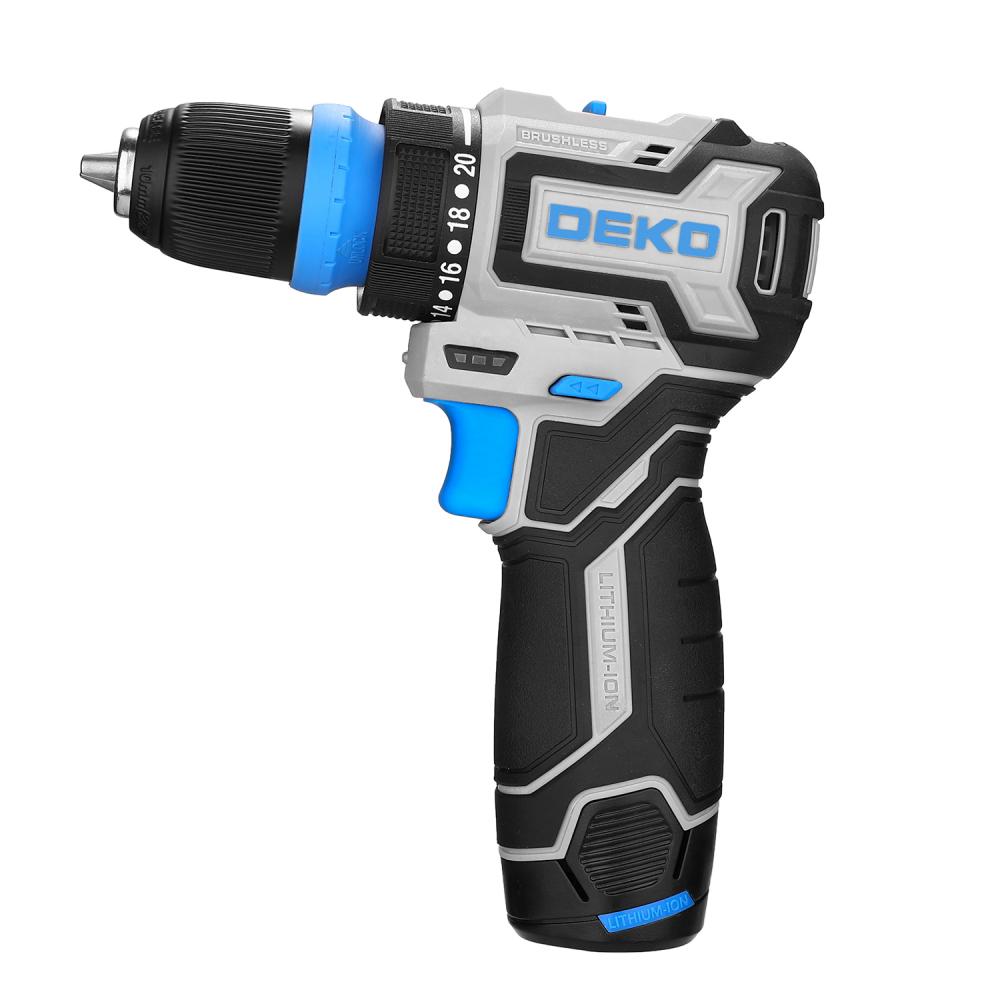 Дрель-шуруповерт DEKO Loner 12V PRO, аккумуляторный