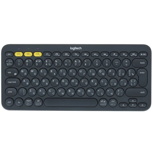 Клавиатура Logitech K380 Multi-Device, Bluetooth, темно серый (920-007584)