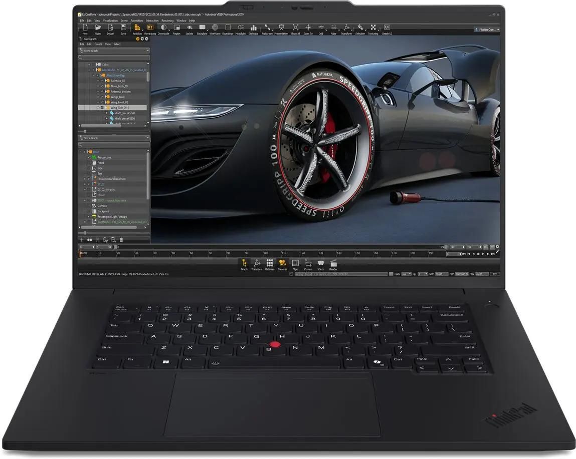 Ноутбук 16" Lenovo ThinkPad P1 G7, черный (21KWS60G00)