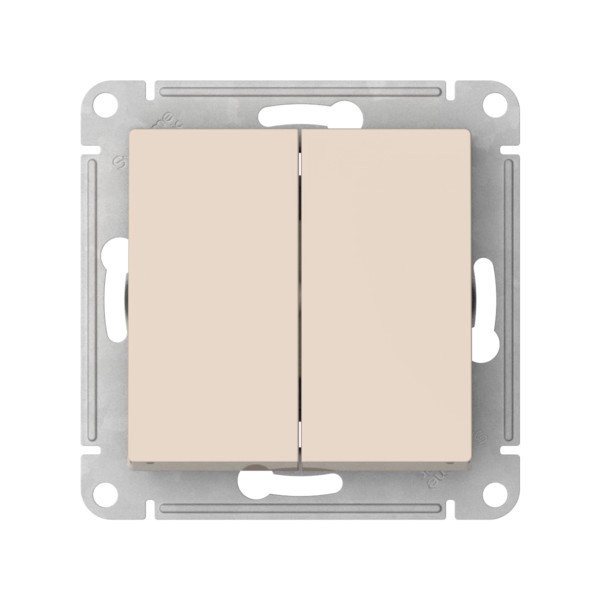 Переключатель Systeme Electric, 2кл., бежевый