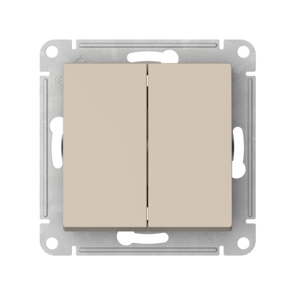 Переключатель Systeme Electric, 2кл., песочный