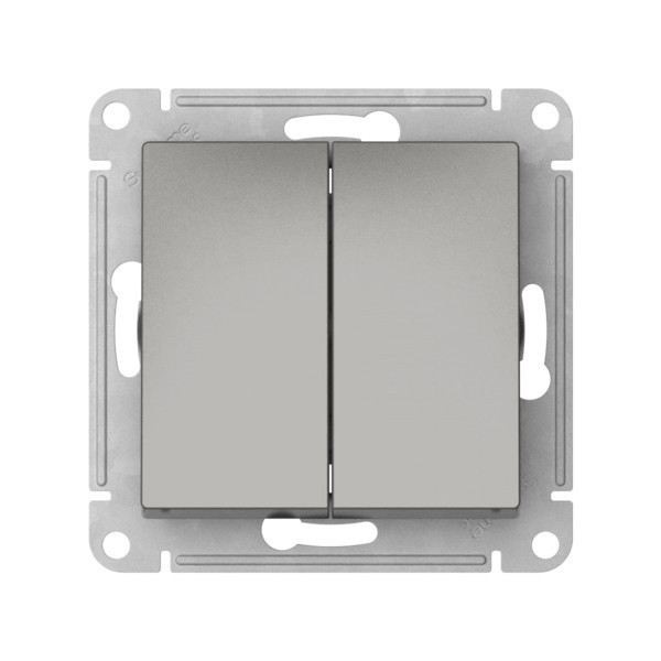 Переключатель Systeme Electric, 2кл., СТАЛЬ