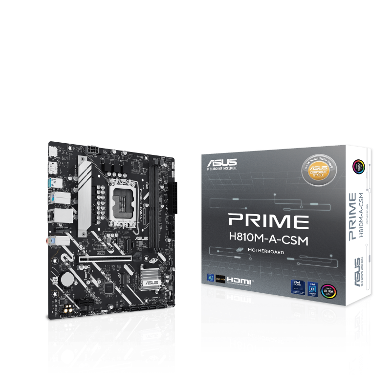 Материнская плата ASUS PRIME H810M-A-CSM, LGA1851, Intel H810, mATX