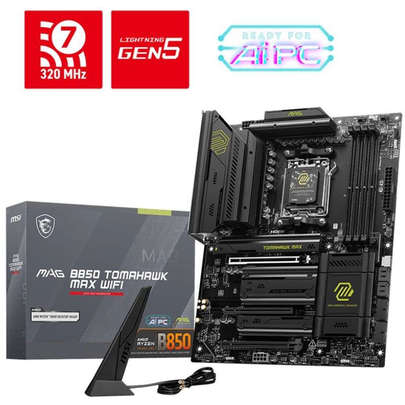Материнская плата MSI MAG B850 TOMAHAWK MAX WIFI, AM5, AMD B850, ATX