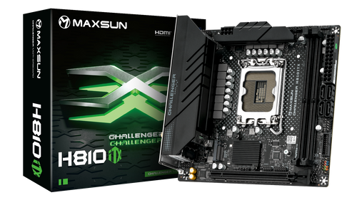 Материнская плата MaxSun Challenger H810ITX WI-FI, LGA1851, Intel H810, mini-ITX