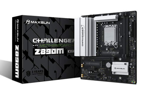 Материнская плата MaxSun Challenger Z890M WIFI, LGA1851, Intel Z890, mATX