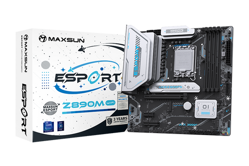 Материнская плата MaxSun eSport Z890M WIFI, LGA1851, Intel Z890, mATX