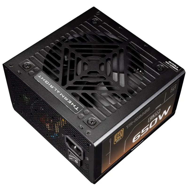 Блок питания 650 Вт, Thermalright KG-650, 120 мм 80 Plus Gold