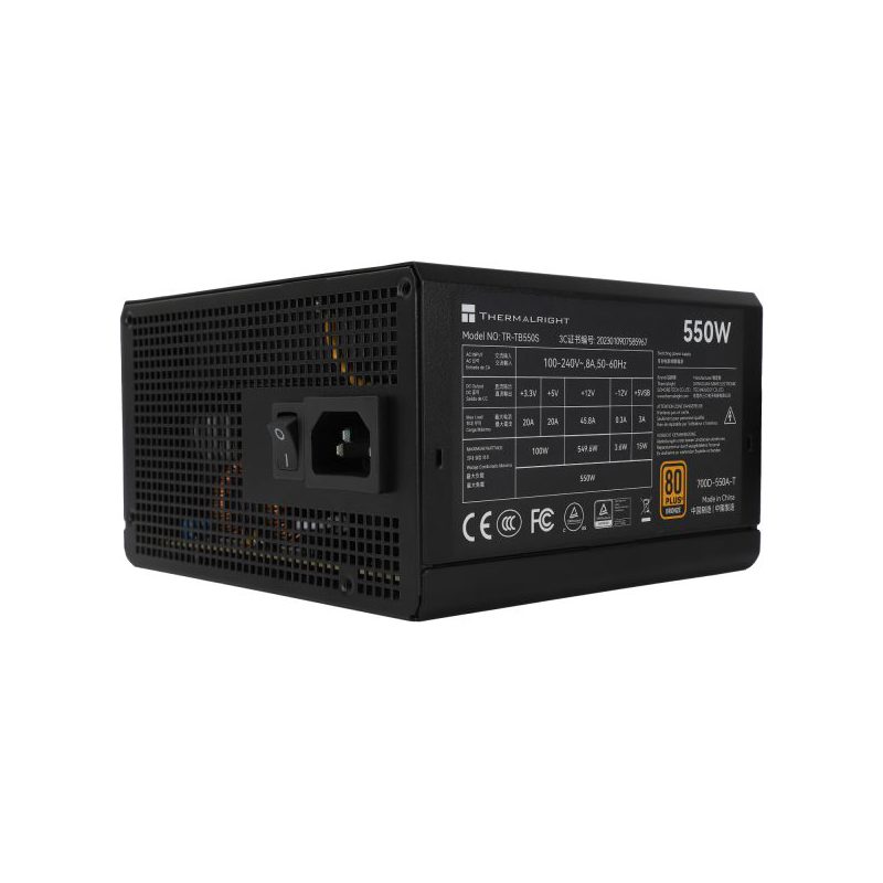 Блок питания 550 Вт, Thermalright TB-550S, 120 мм 80 Plus Bronze