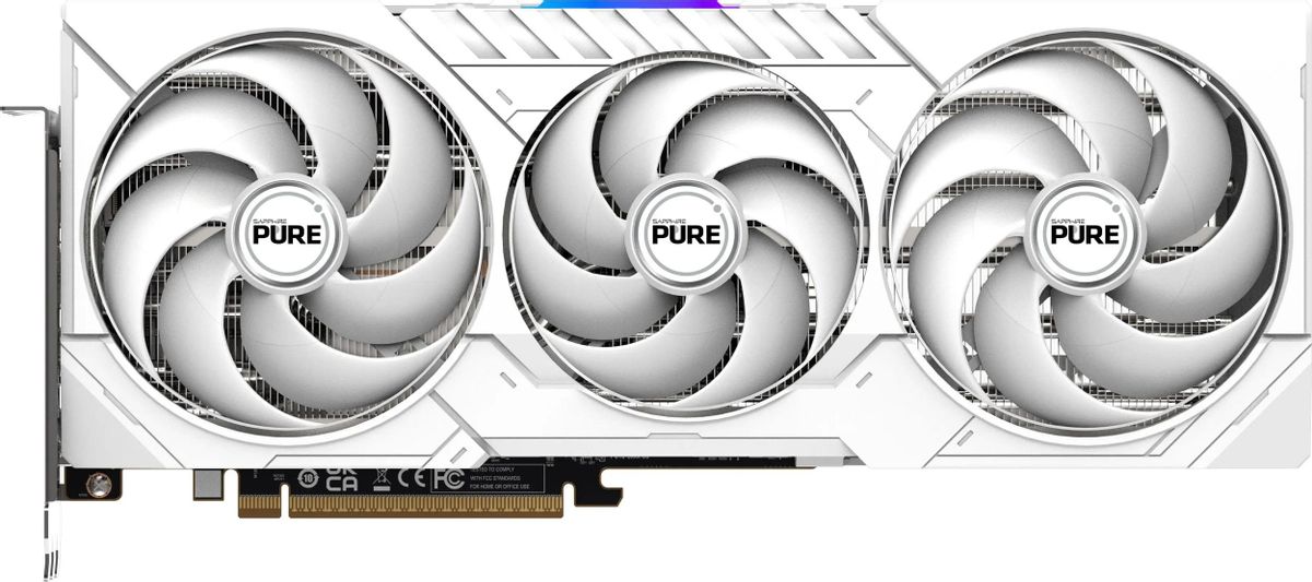 Видеокарта Sapphire AMD Radeon RX 9070 XT PURE Gaming OC, 16Gb GDDR6