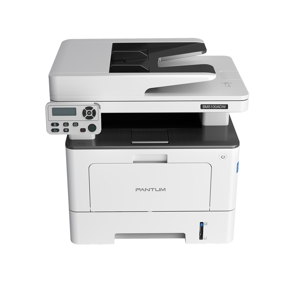 МФУ лазерный Pantum BM5100ADW, A4, ч/б, 40стр/мин (A4 ч/б), 1200x1200 dpi, дуплекс, ДАПД-50 листов, сетевой, Wi-Fi, USB (BM5100ADW) б/у, после ремонта (замена прижимного ролика в тракте бумаги), следы эксплуатации, небольшие потертости/царапины по корпусу, комплект: МФУ с установленными тонер+барабан, коробка