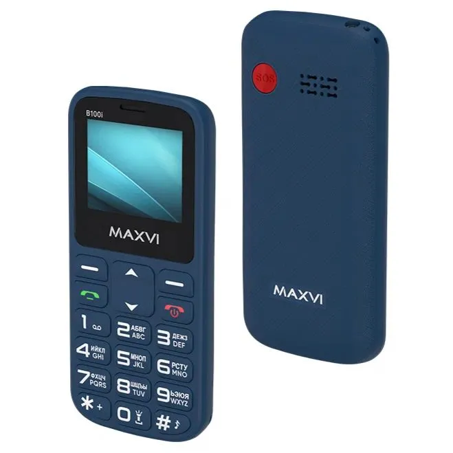 Мобильный телефон MAXVI B100i синий