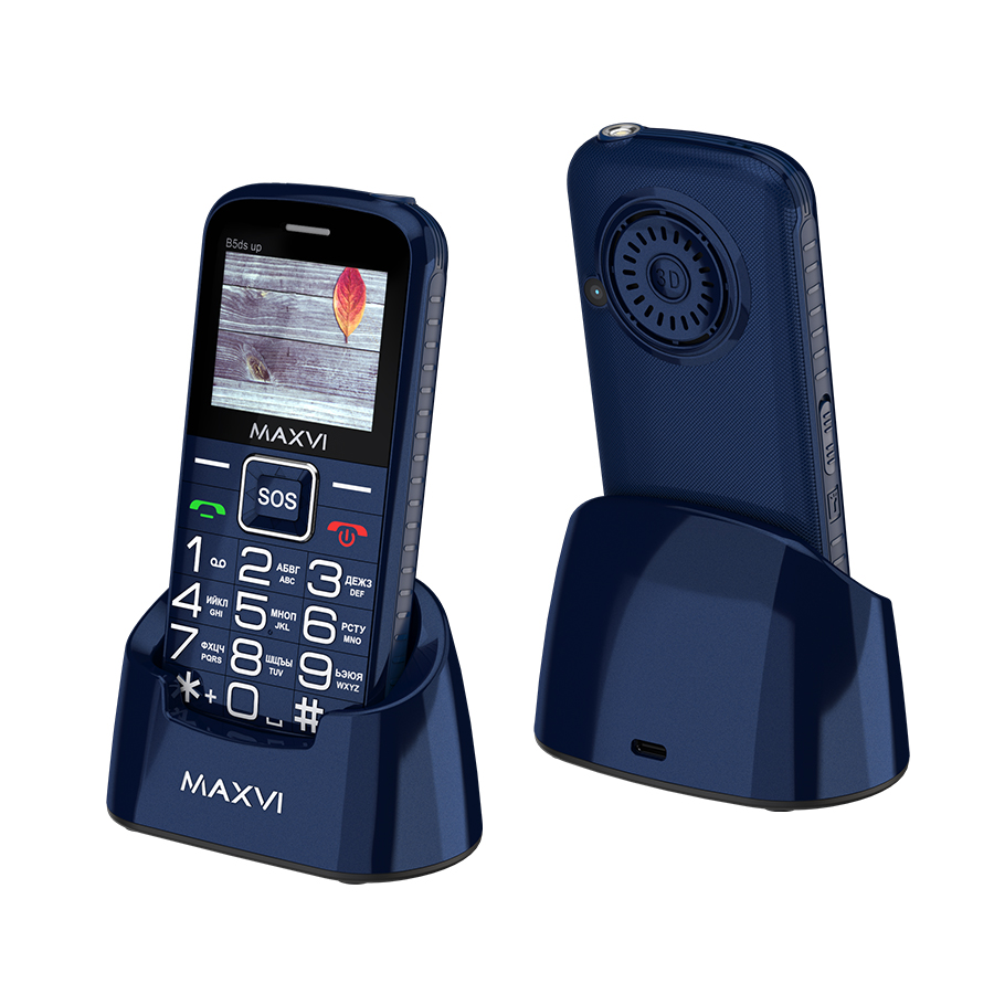 Мобильный телефон MAXVI B5ds up синий