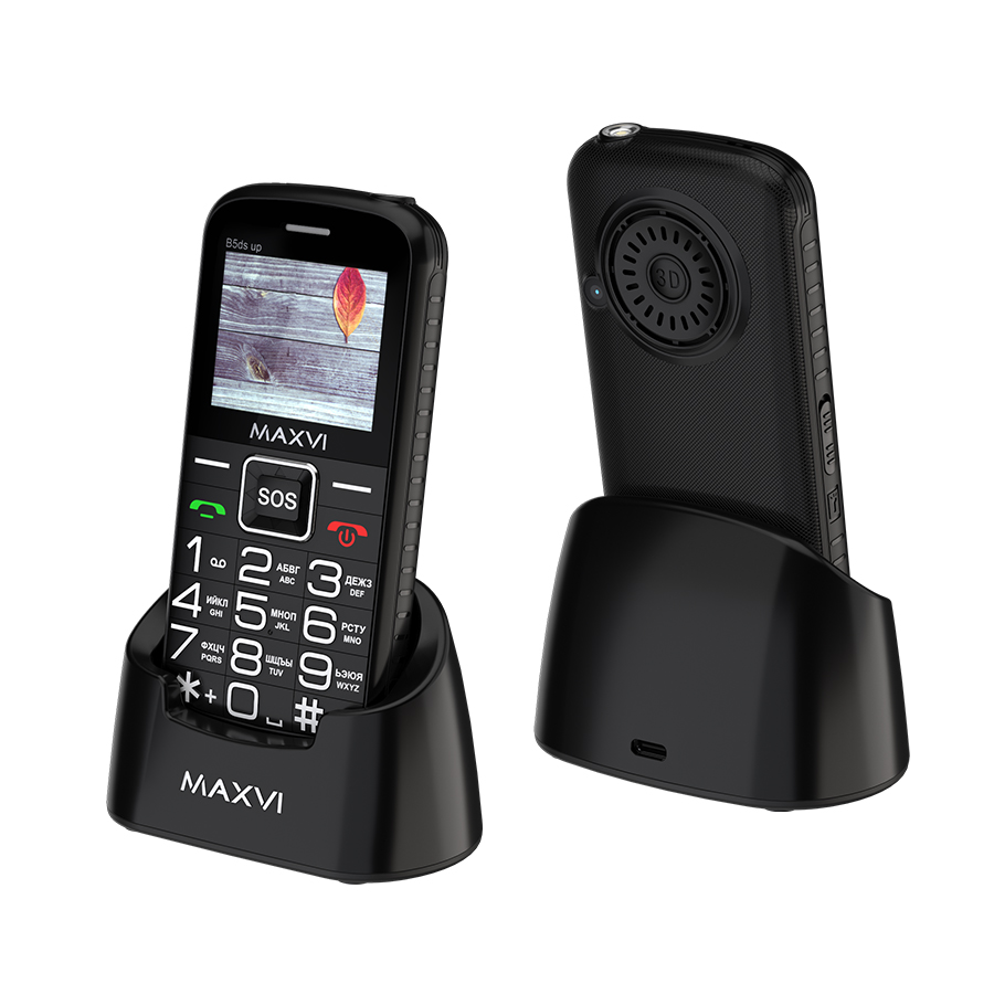 Мобильный телефон MAXVI B5ds up черный
