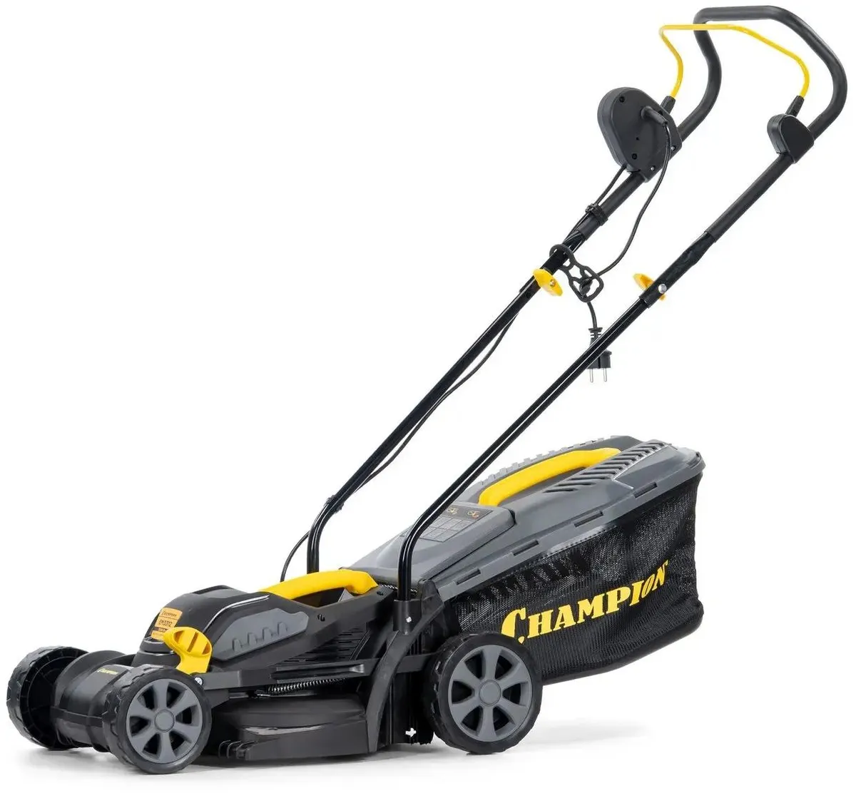 Колесная газонокосилка Champion EM3312, электрическая