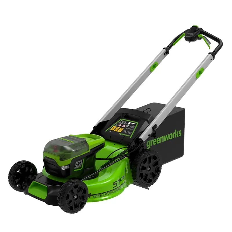 Самоходная газонокосилка Greenworks GD60LM51SPK4, бесщеточный, аккумуляторная