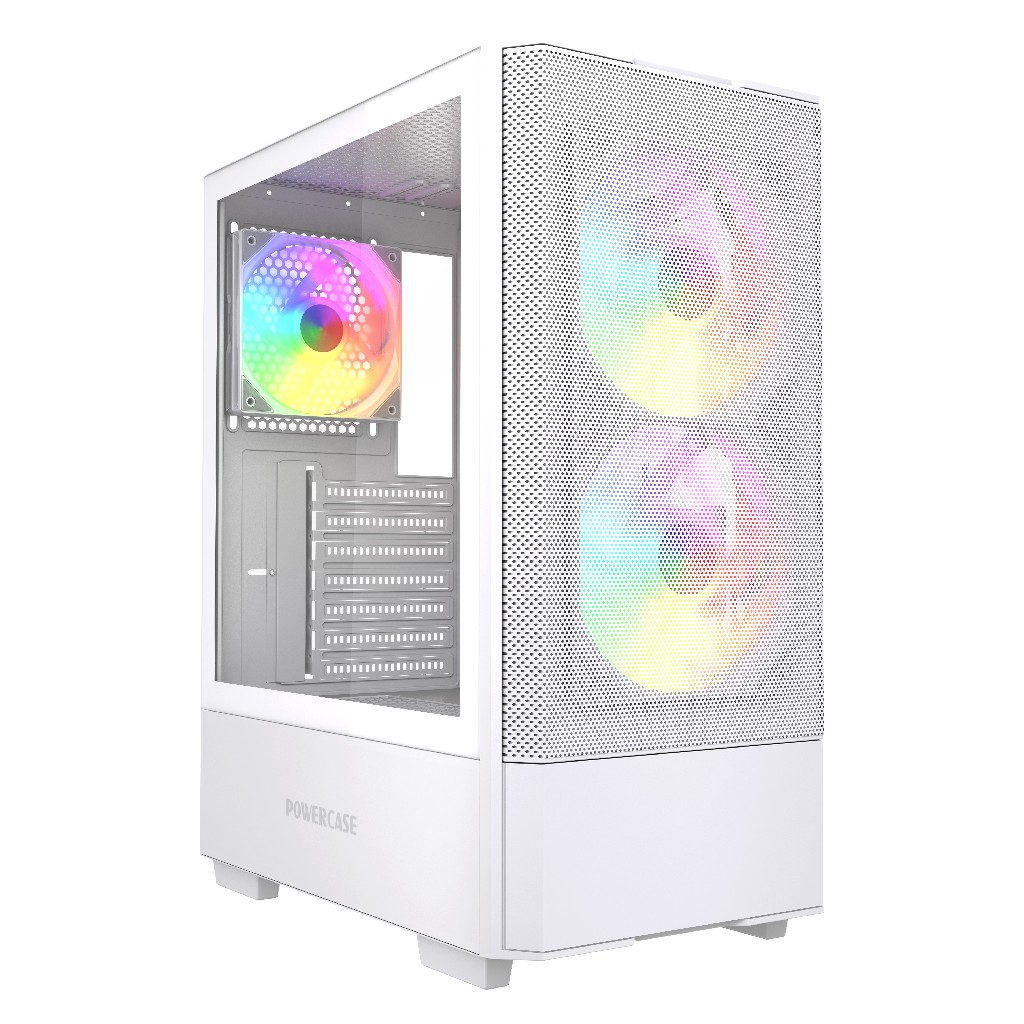 Корпус PowerCase Mistral AY3W, Midi-Tower, без БП, белый