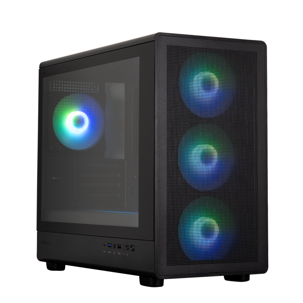 Корпус Zalman M5, Mini-Tower, без БП, черный