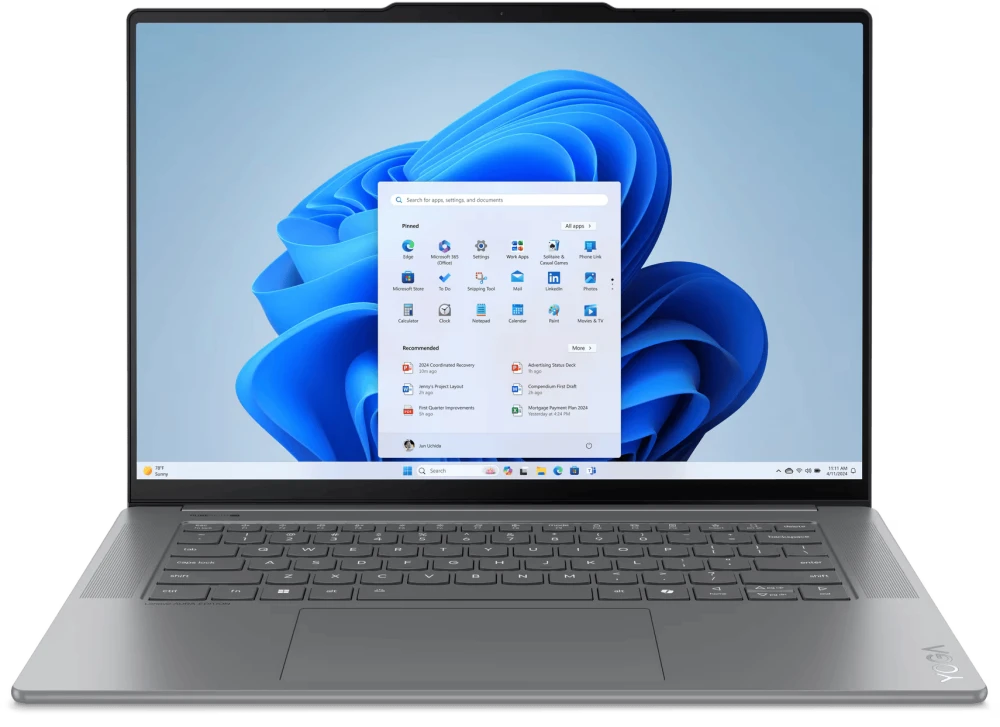 Ноутбук 15.3" Lenovo Yoga Slim 7 15ILL9, серый (83HM004LRK)